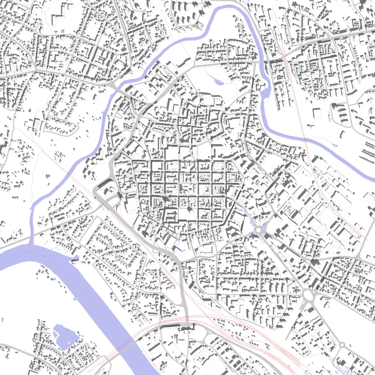Hanau Lageplan (2,5 km)