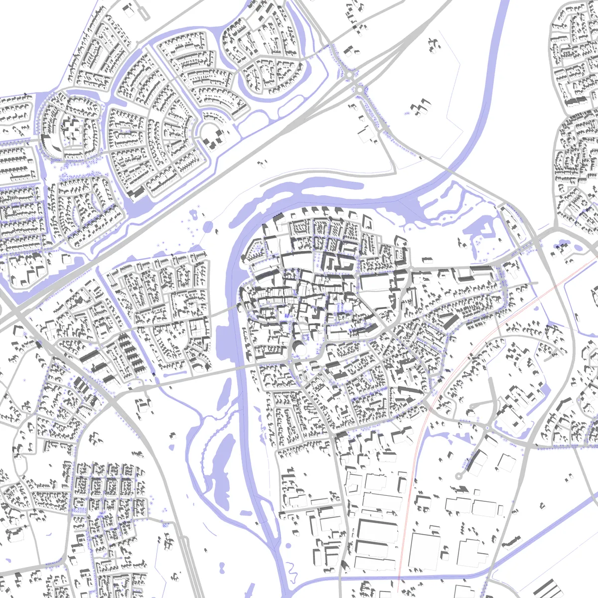 Hardenberg Lageplan (2,5 km)