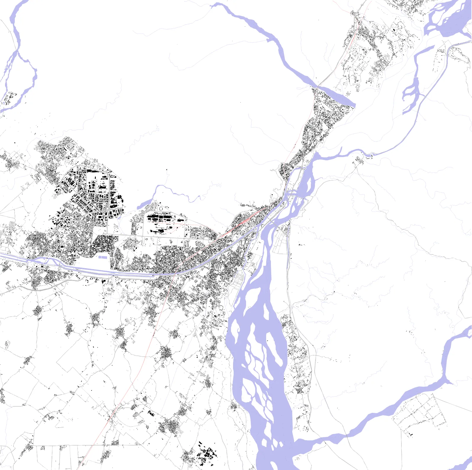 Haridwar figure ground plan