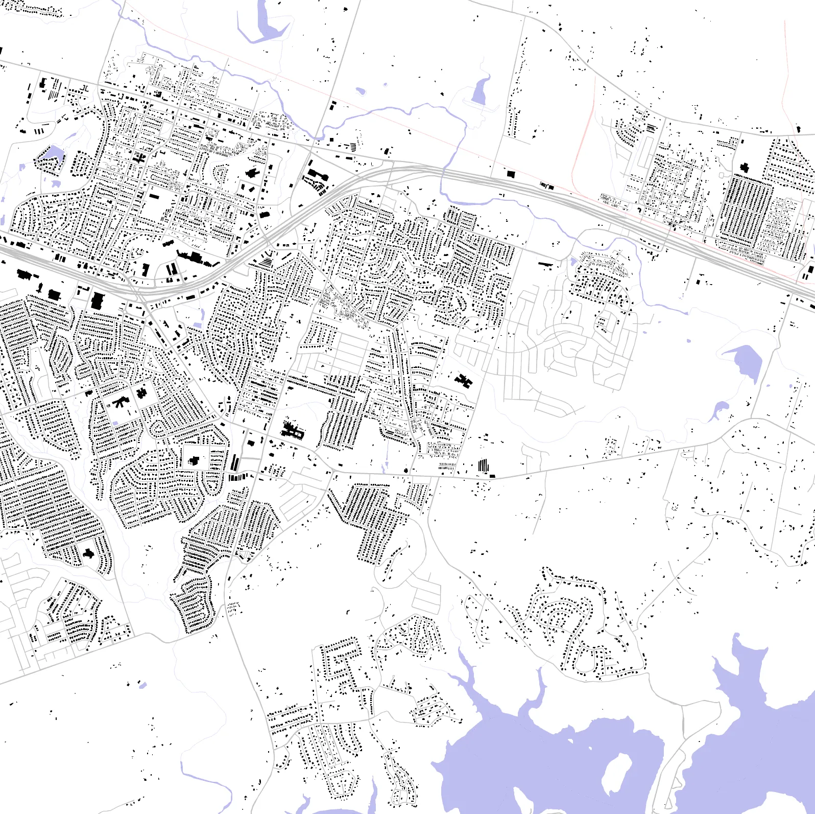 Harker Heights figure ground plan