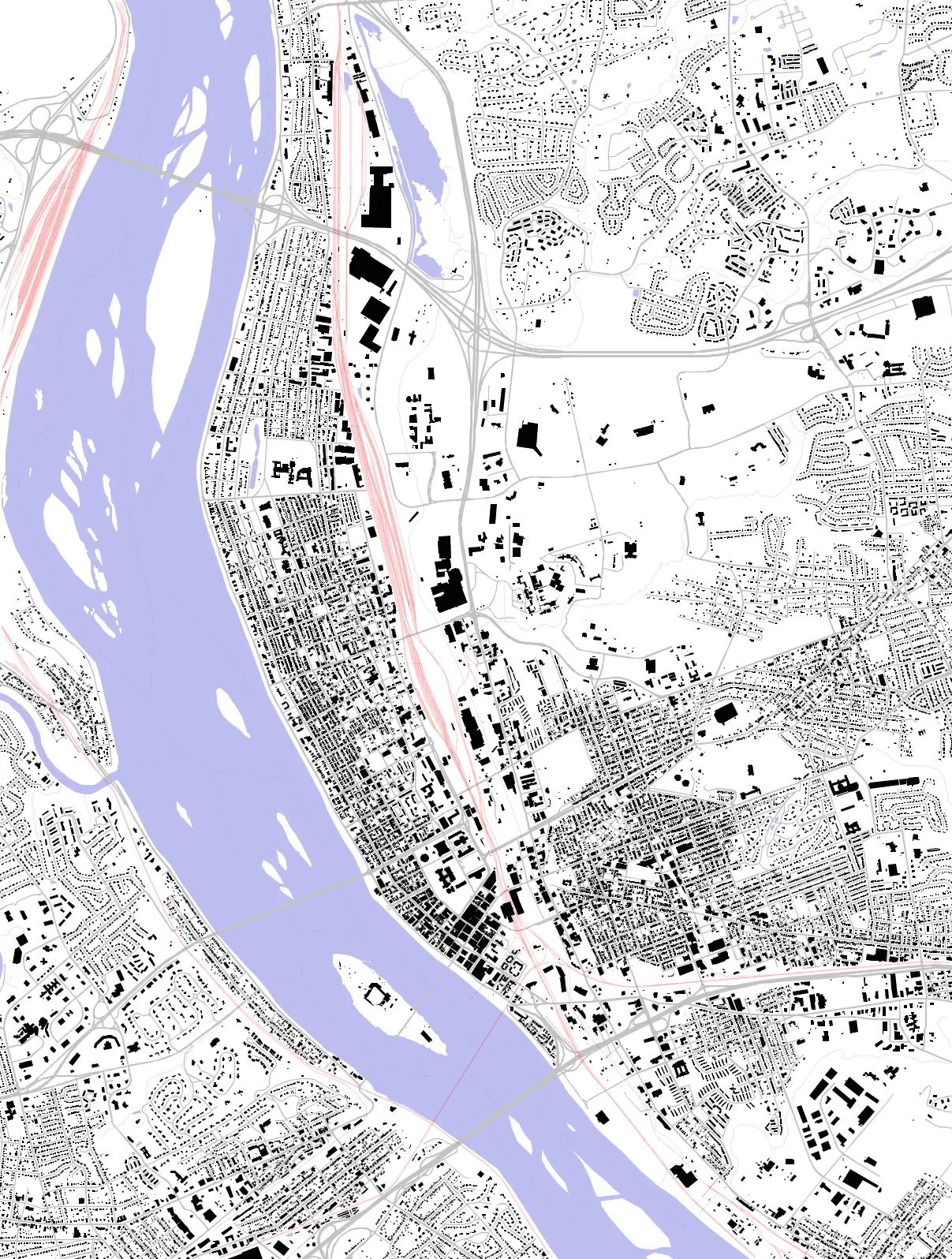 Harrisburg figure ground plan