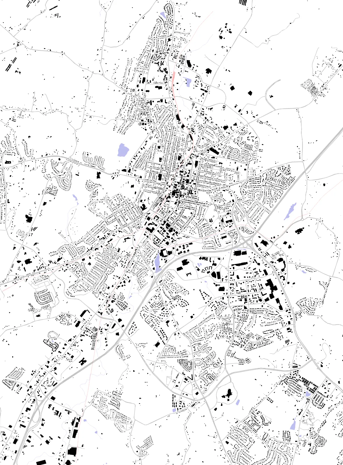 Harrisonburg figure ground plan