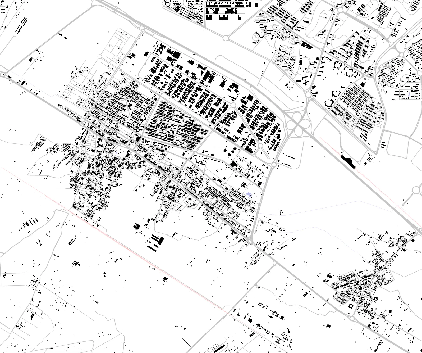 Hashtgerd figure ground plan