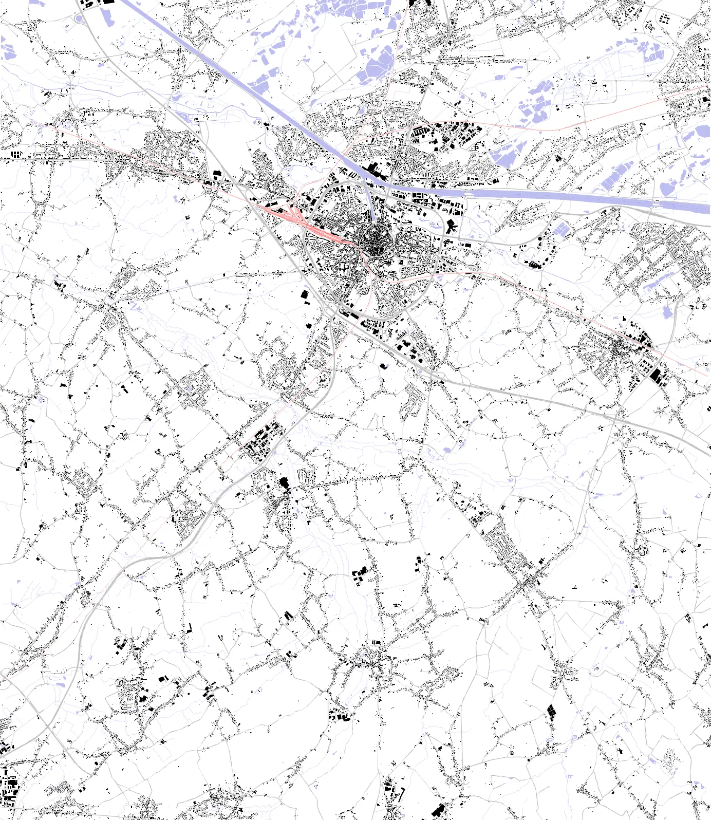 Hasselt plan de masse