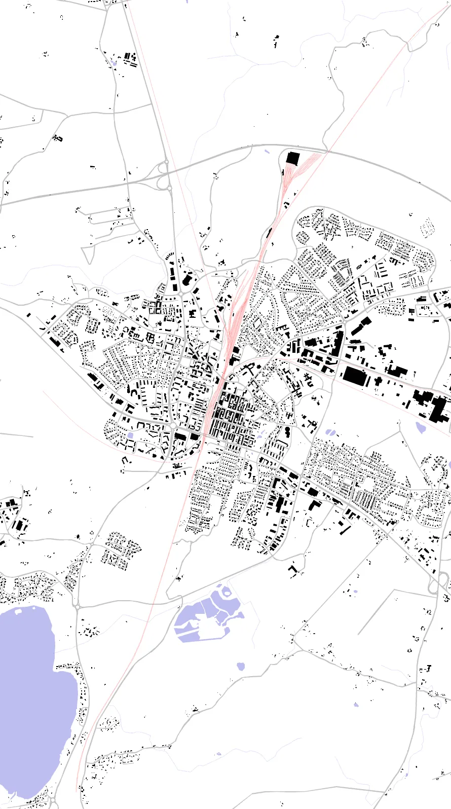 Hässleholm figure ground plan