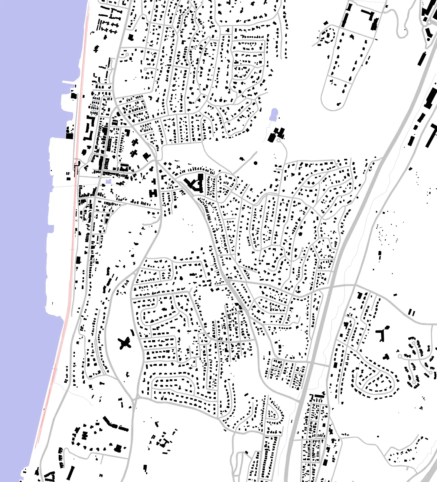 Hastings-on-Hudson figure ground plan