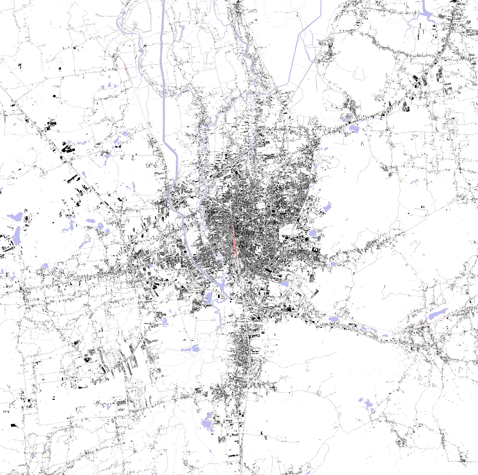 Hat Yai figure ground plan