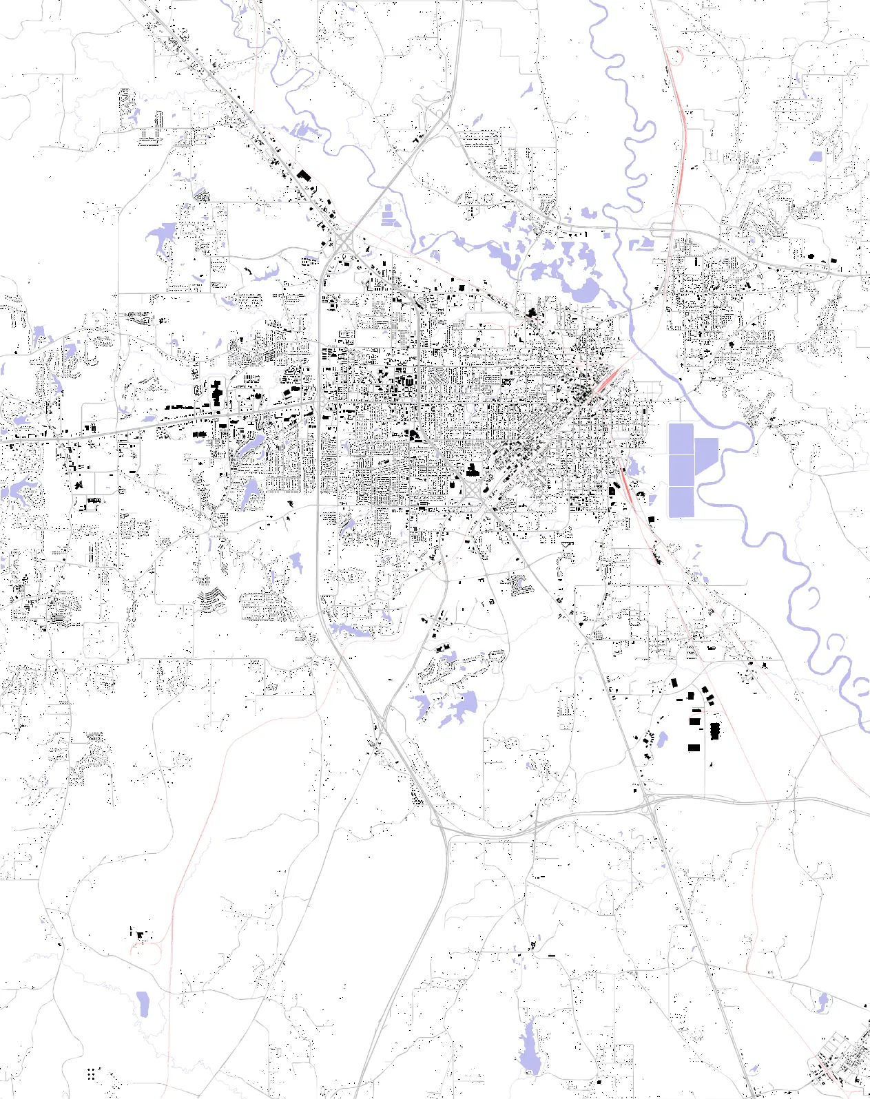 Hattiesburg Schwarzplan