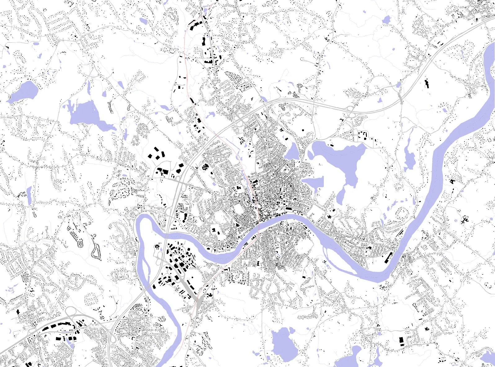 Haverhill figure ground plan