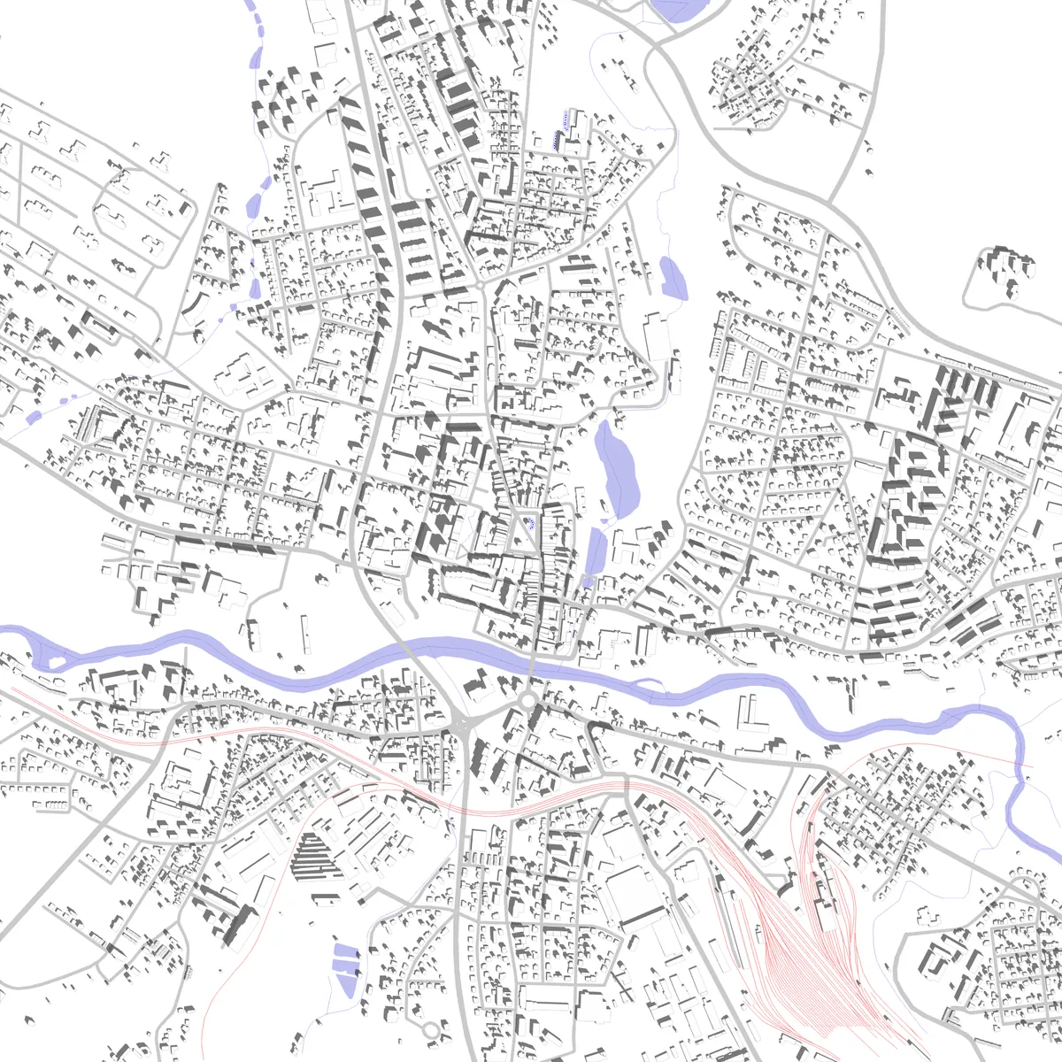 Havlíčkův Brod site plan (2.5 km)