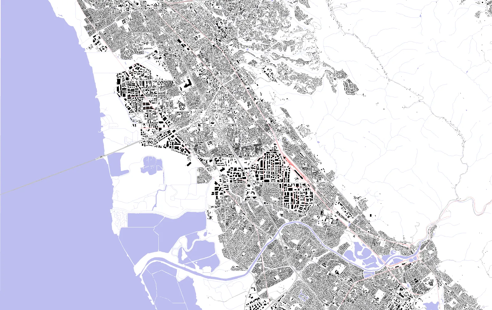 Hayward Schwarzplan