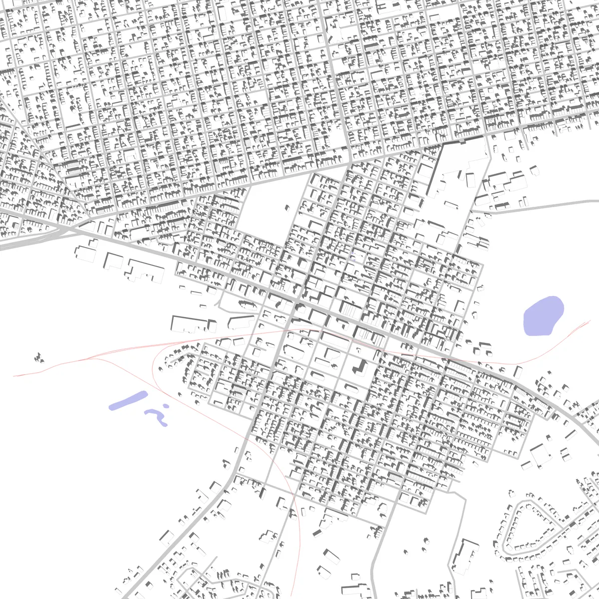 Hazleton Lageplan (2,5 km)