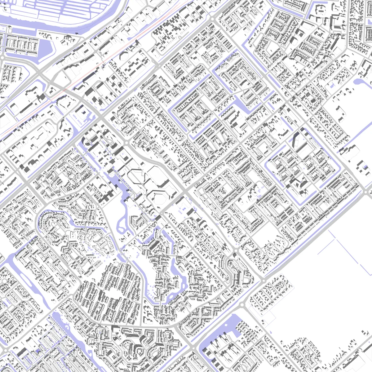 Heerhugowaard situatieplan (2,5 km)