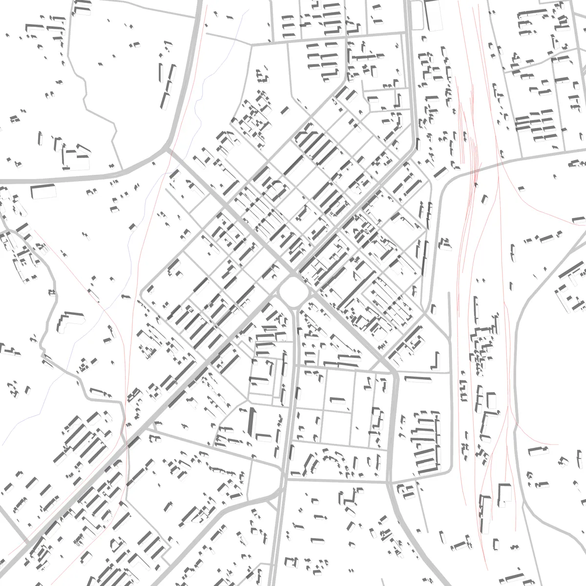 Hegang site plan (2.5 km)