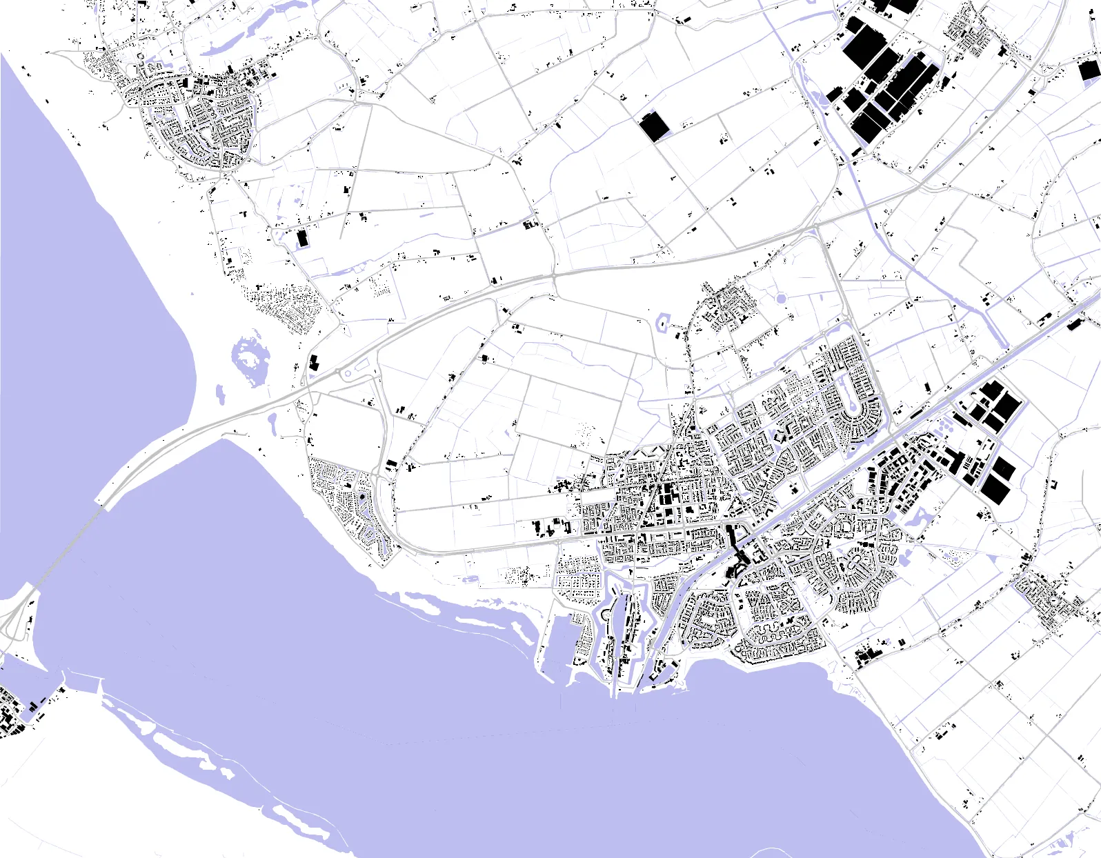 Hellevoetsluis Schwarzplan
