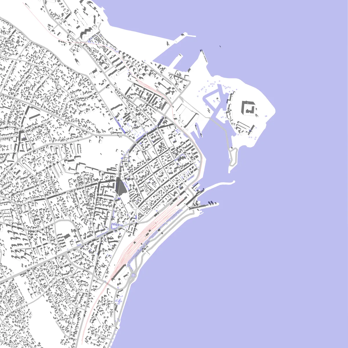 Helsingør site plan (2.5 km)