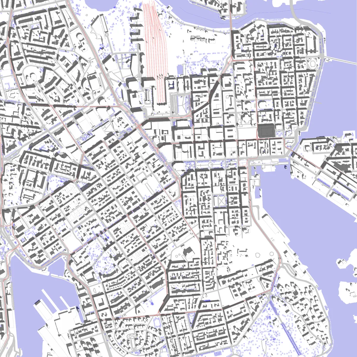 Helsinki asemapiirros (2,5 km)