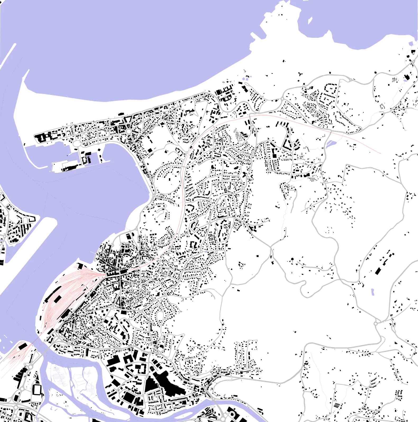 Hendaye figure ground plan