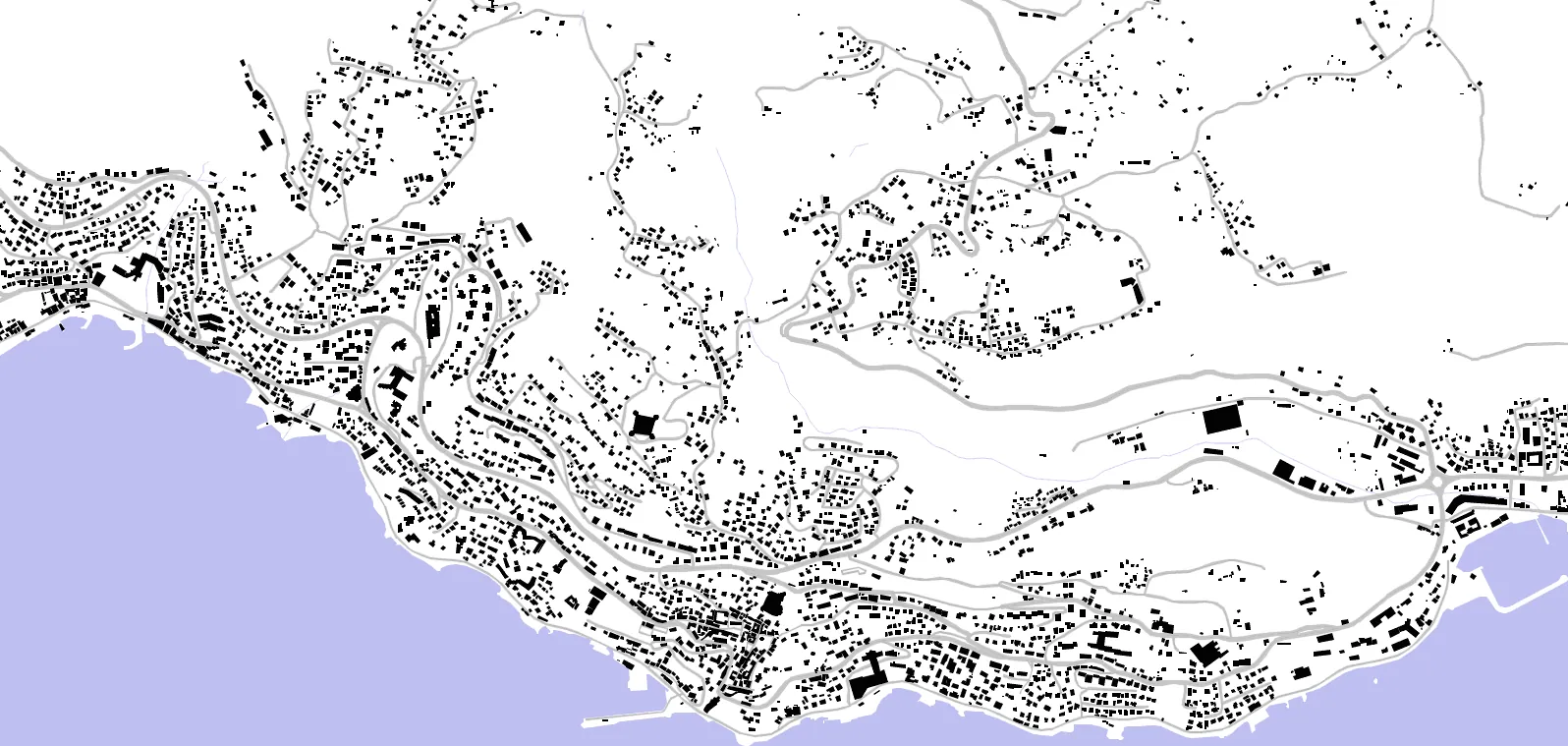 Herceg Novi figure ground plan