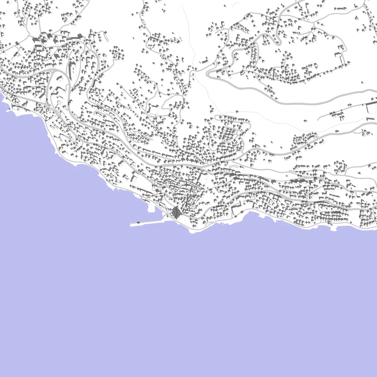 Herceg Novi site plan (2.5 km)