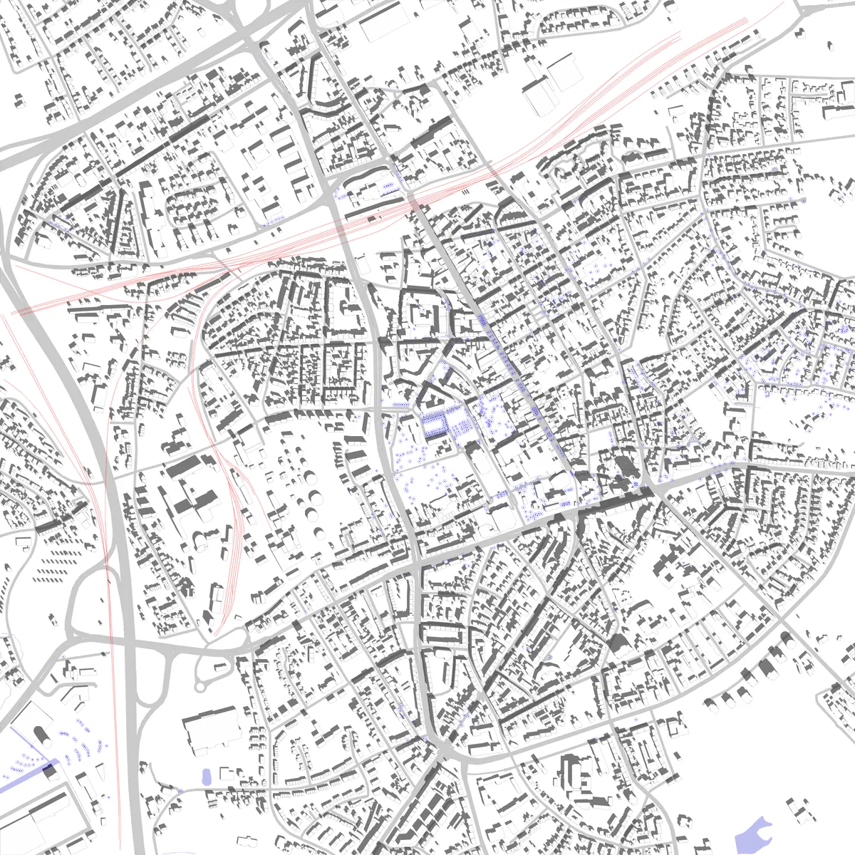 Herne Lageplan (2,5 km)