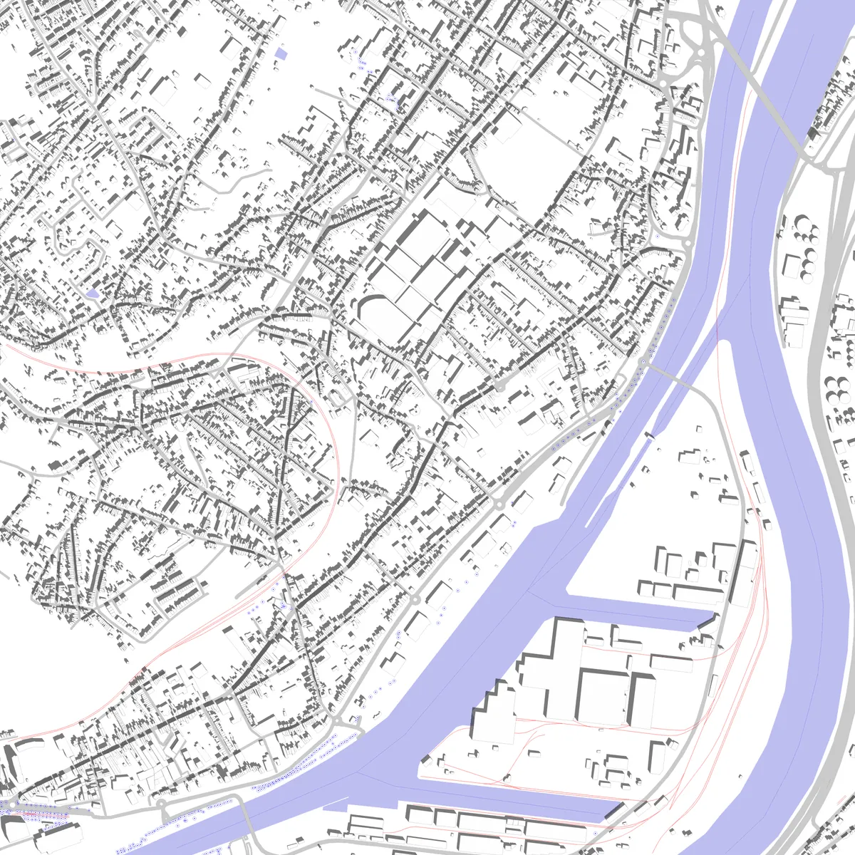 Herstal Lageplan (2,5 km)