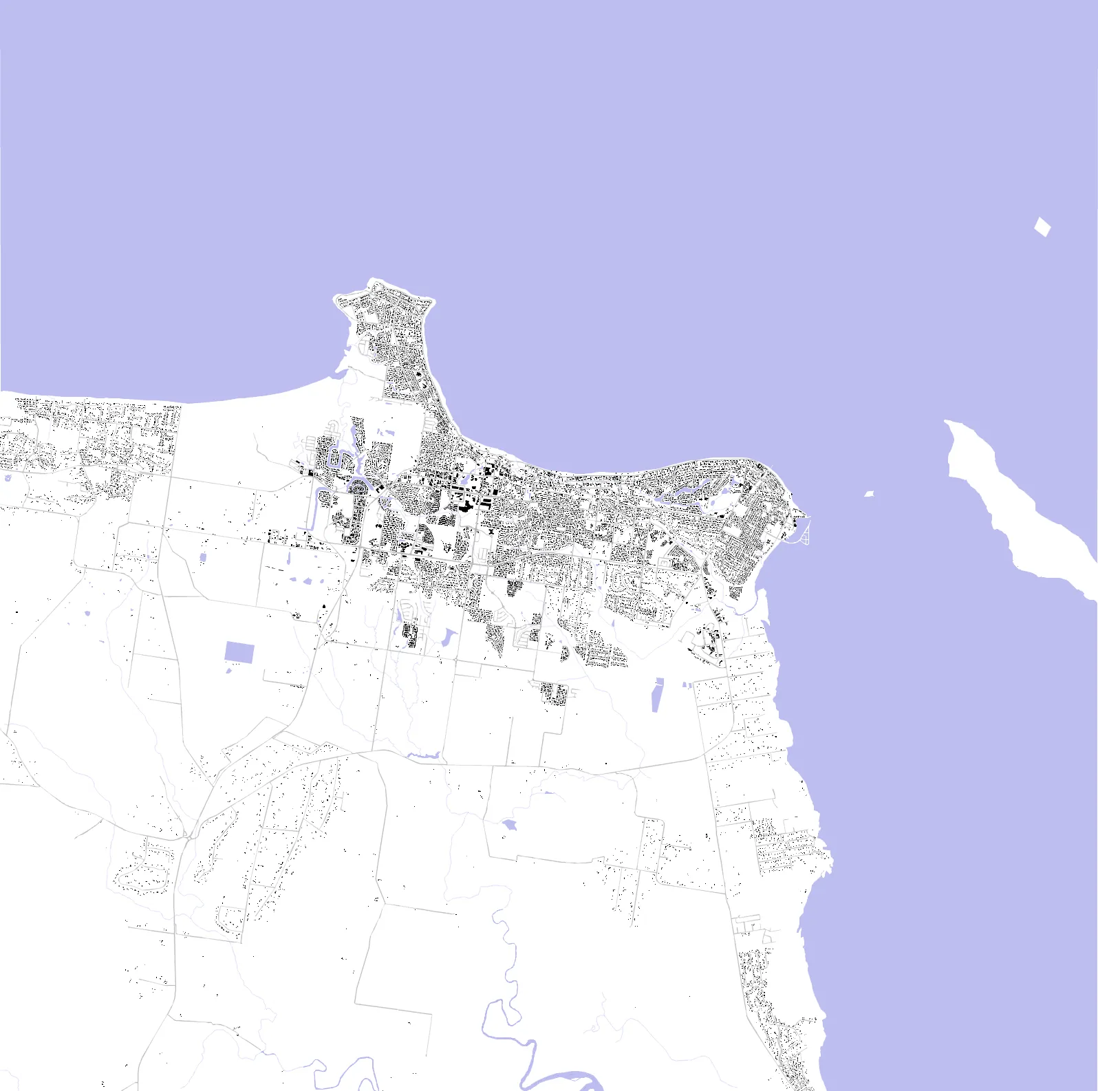 Hervey Bay Schwarzplan