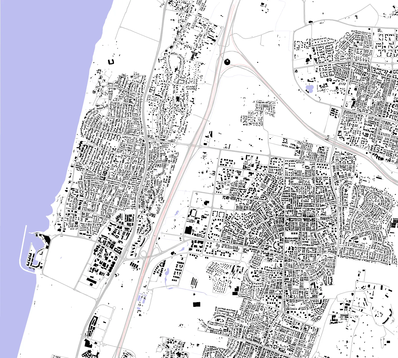 Herzliya figure ground plan