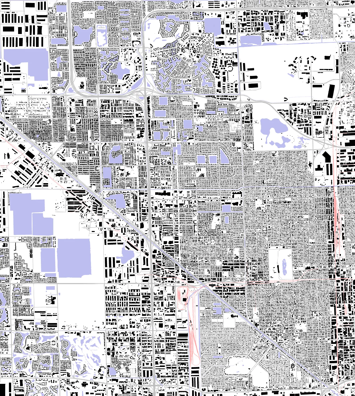 Hialeah figure ground plan
