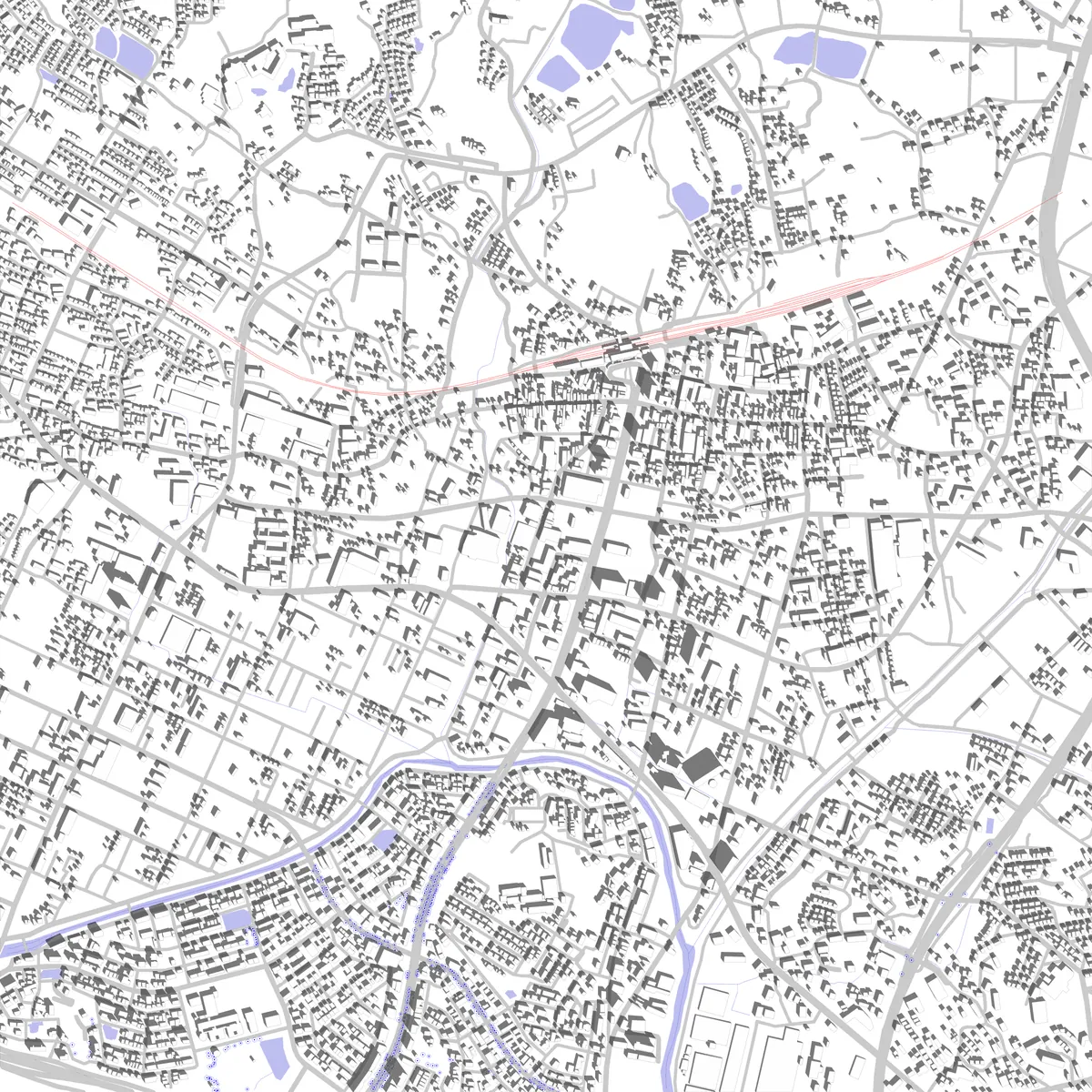 Higashihiroshima Lageplan (2,5 km)