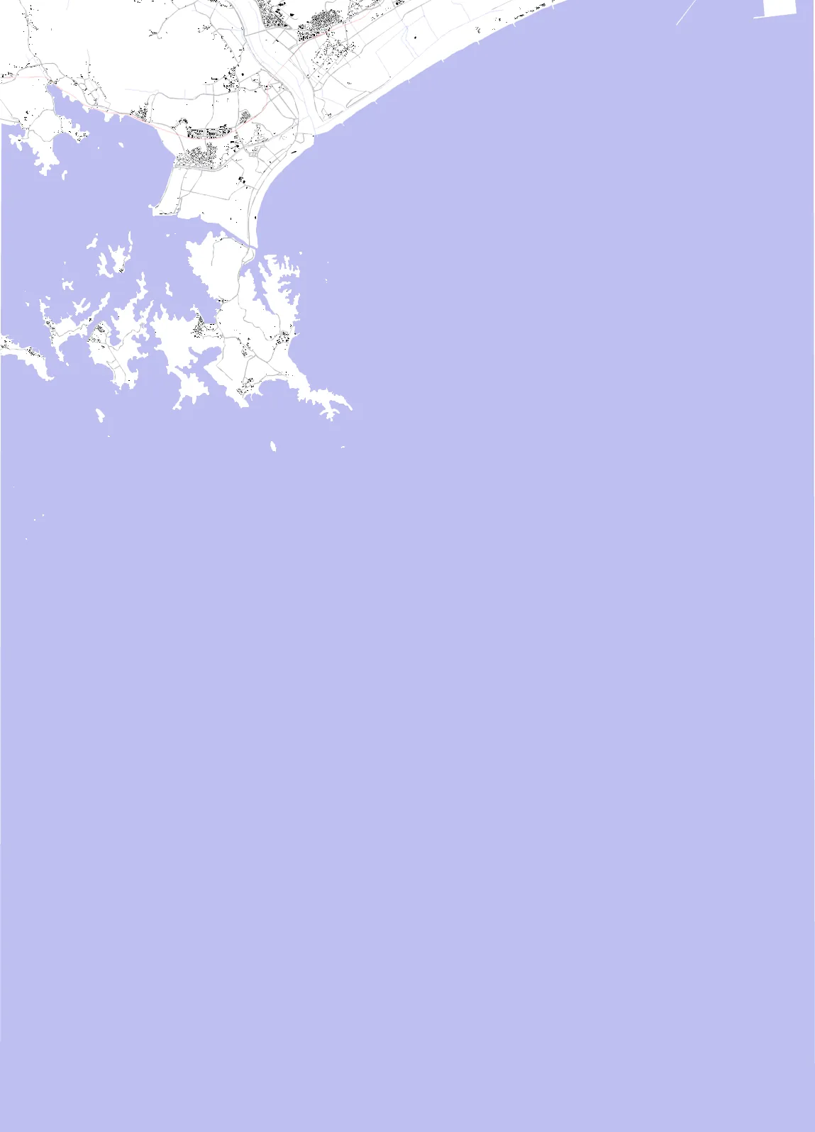 Higashimatsushima figure ground plan
