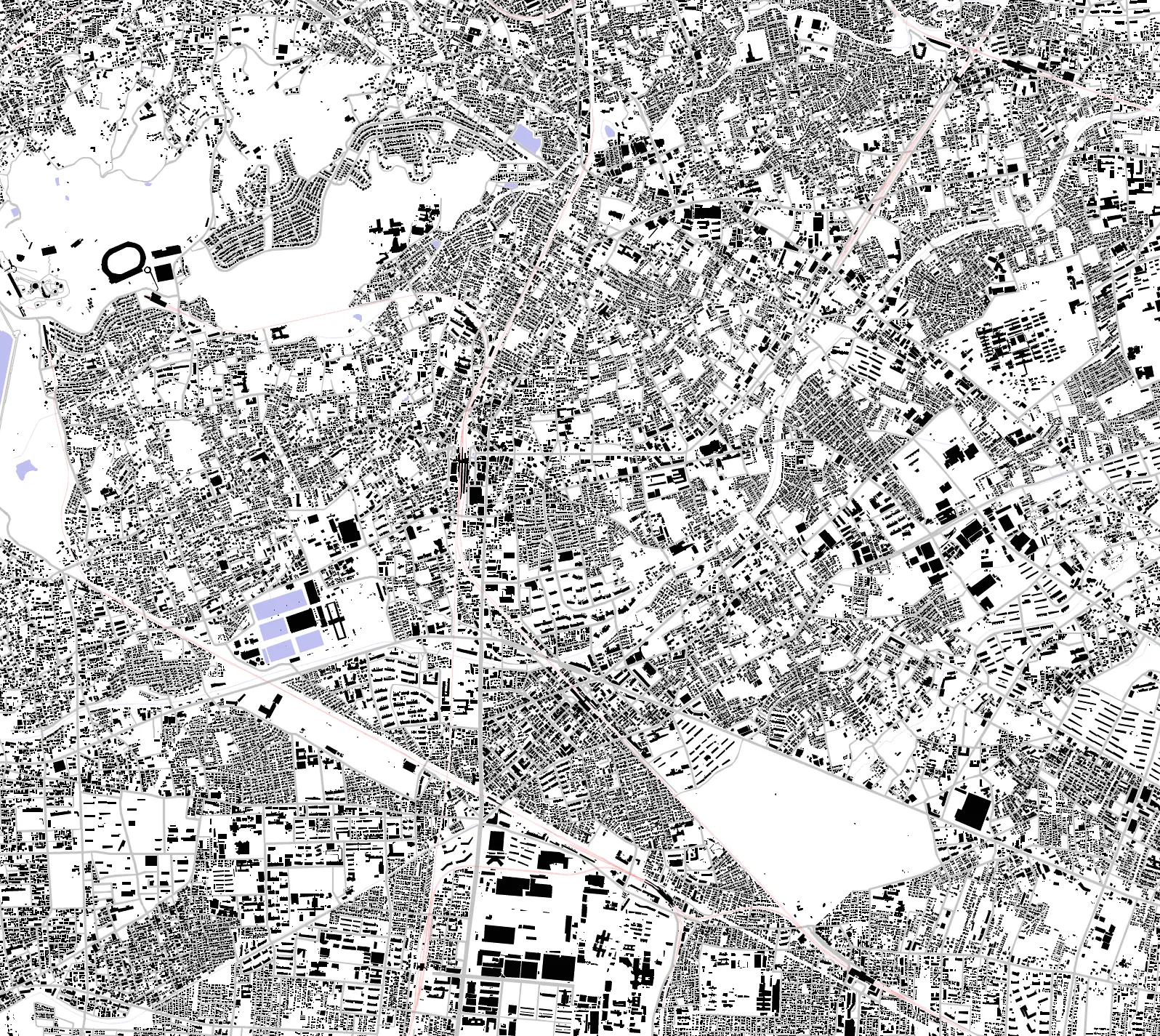 Higashimurayama figure ground plan