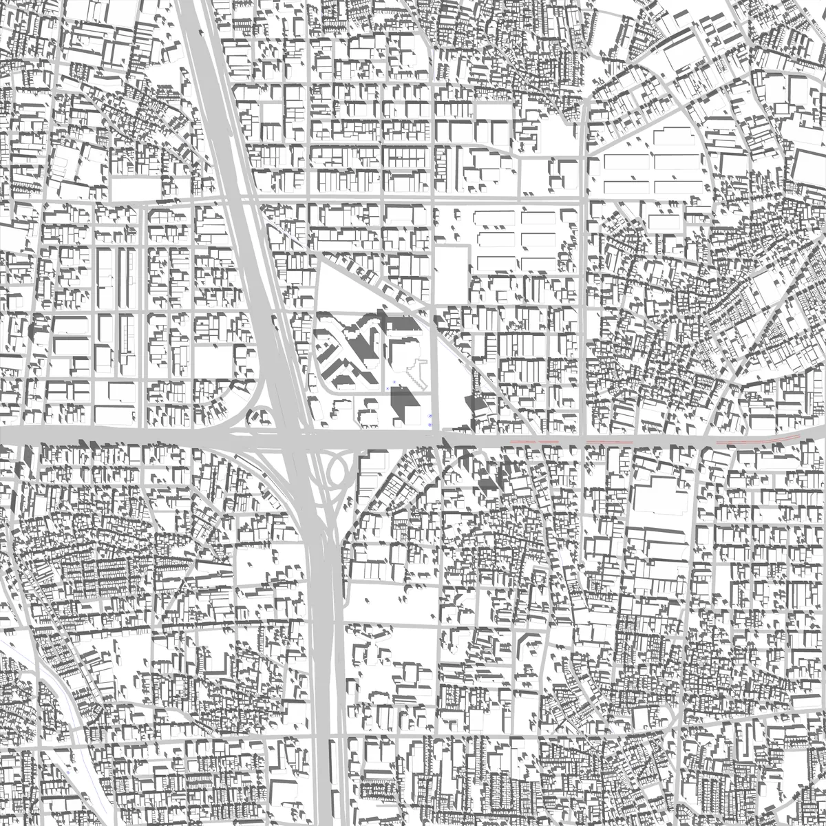 Higashiosaka Lageplan (2,5 km)
