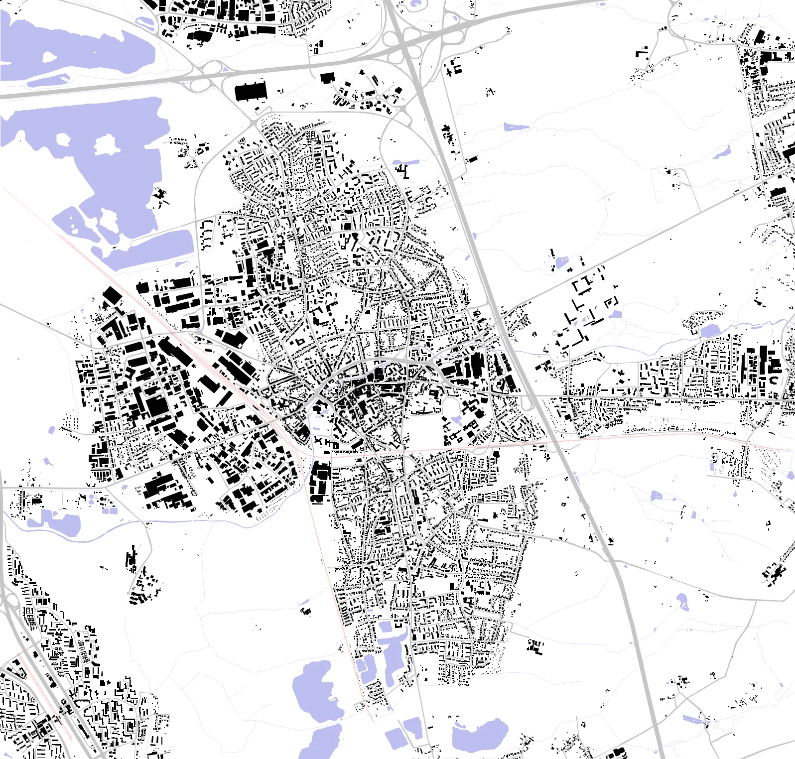 Hilden Schwarzplan