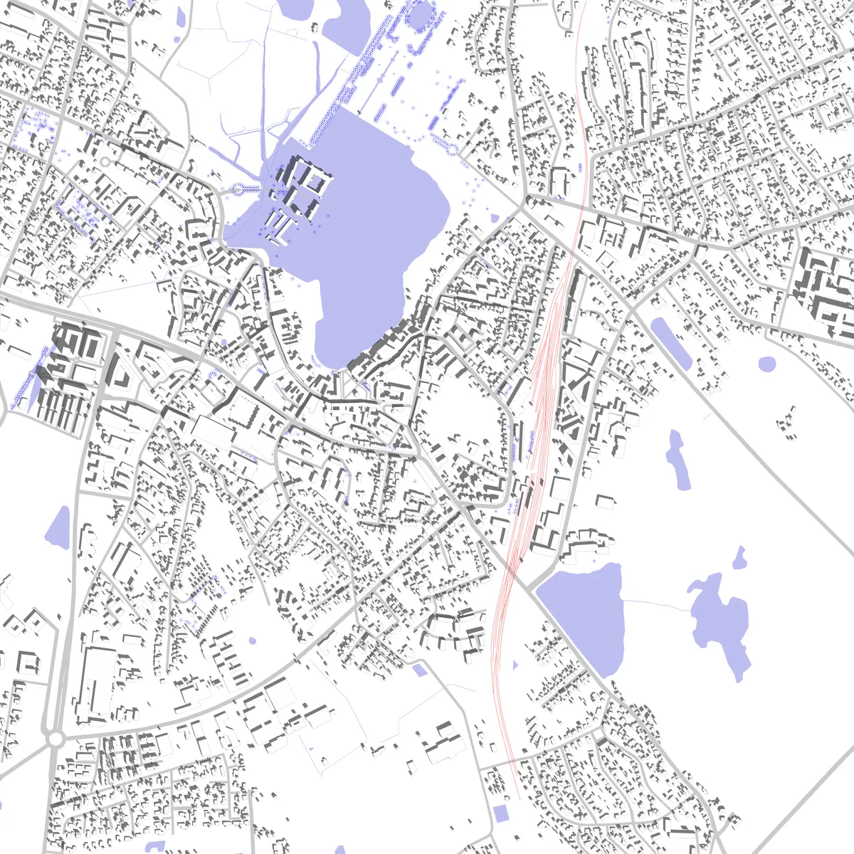 Hillerød situationsplan (2,5 km)