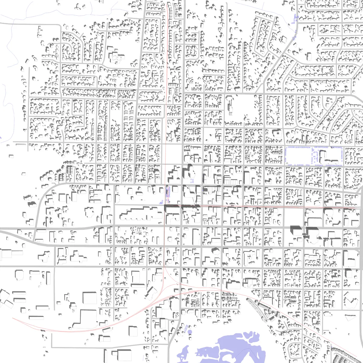Hillsboro Lageplan (2,5 km)