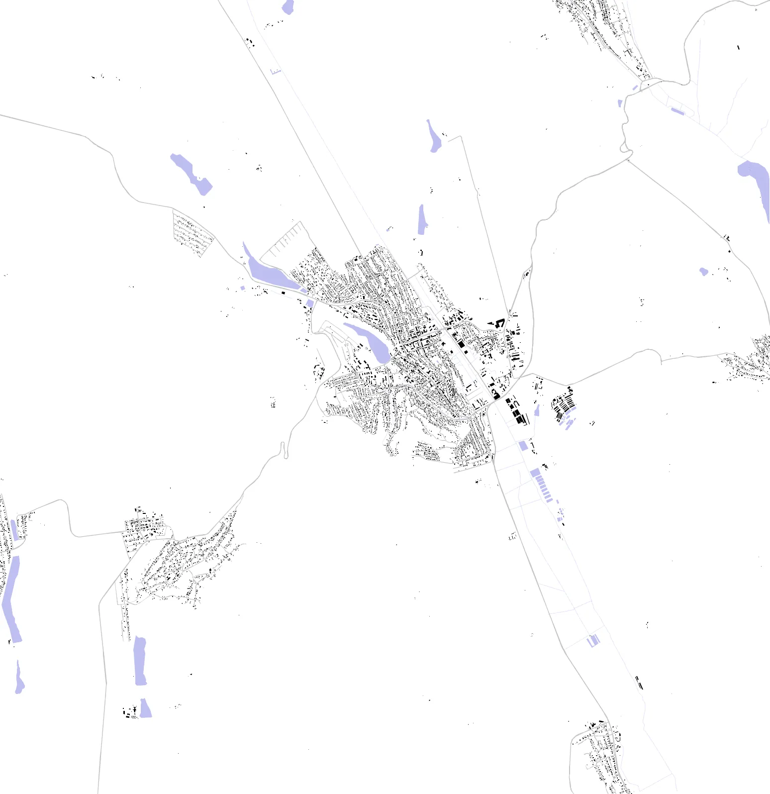 Hîncești figure ground plan