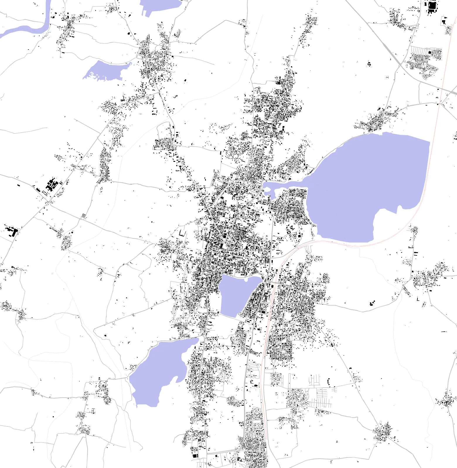 Hindupur figure ground plan