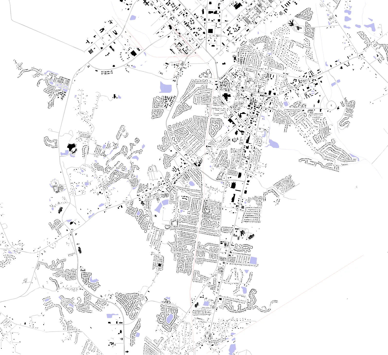 Hinesville figure ground plan