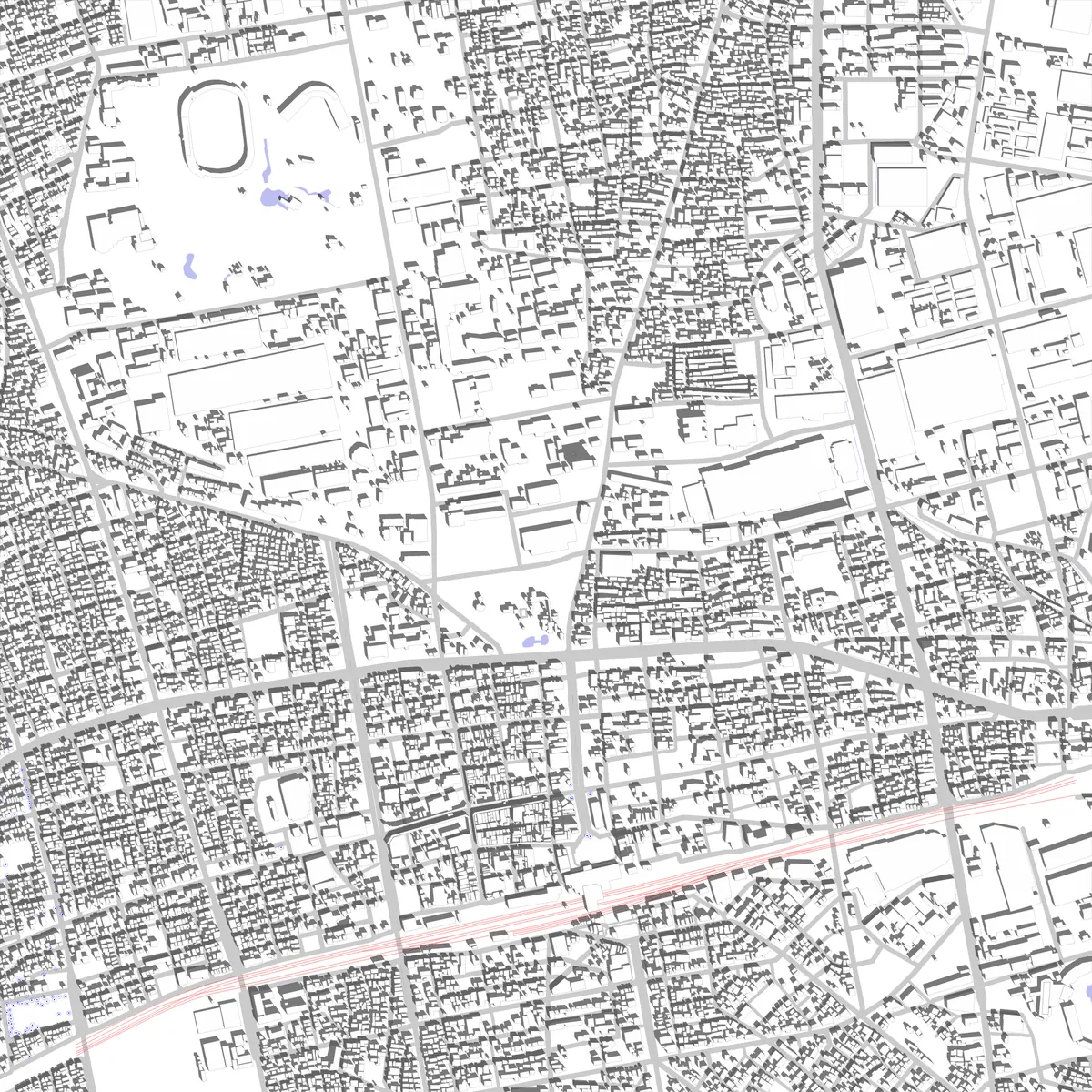 Hiratsuka site plan (2.5 km)