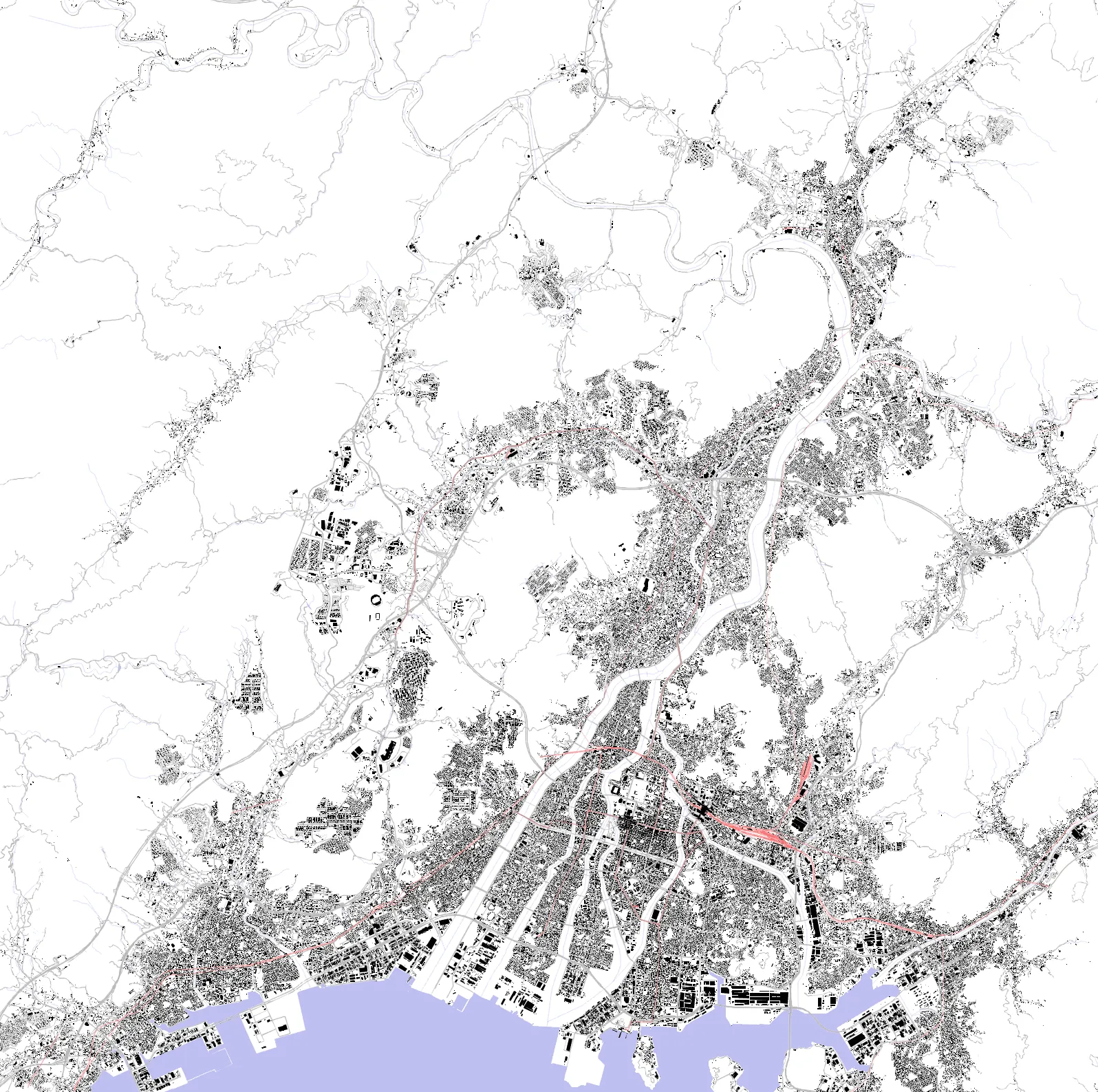 Hiroshima figure ground plan
