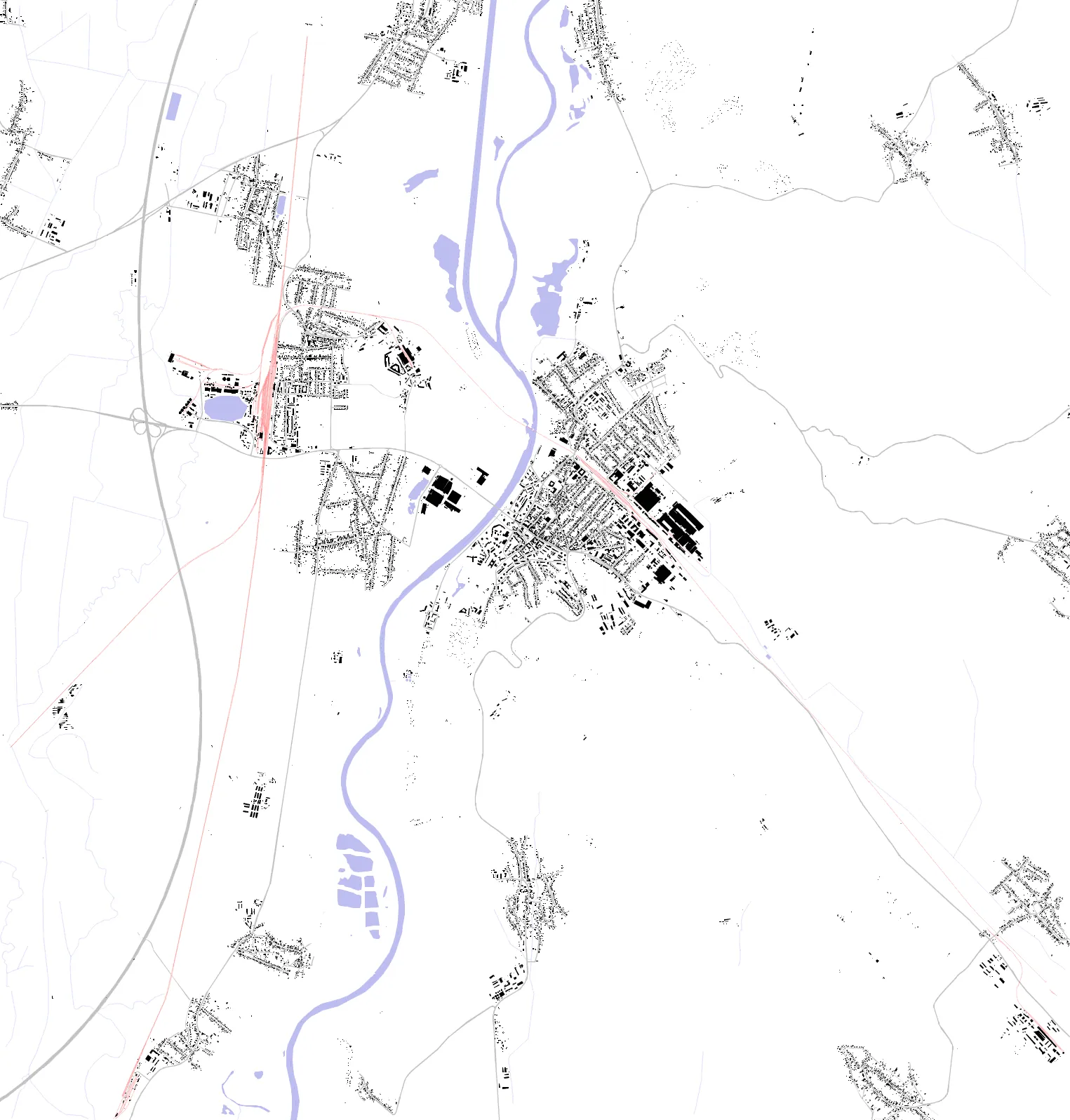 Hlohovec figure ground plan