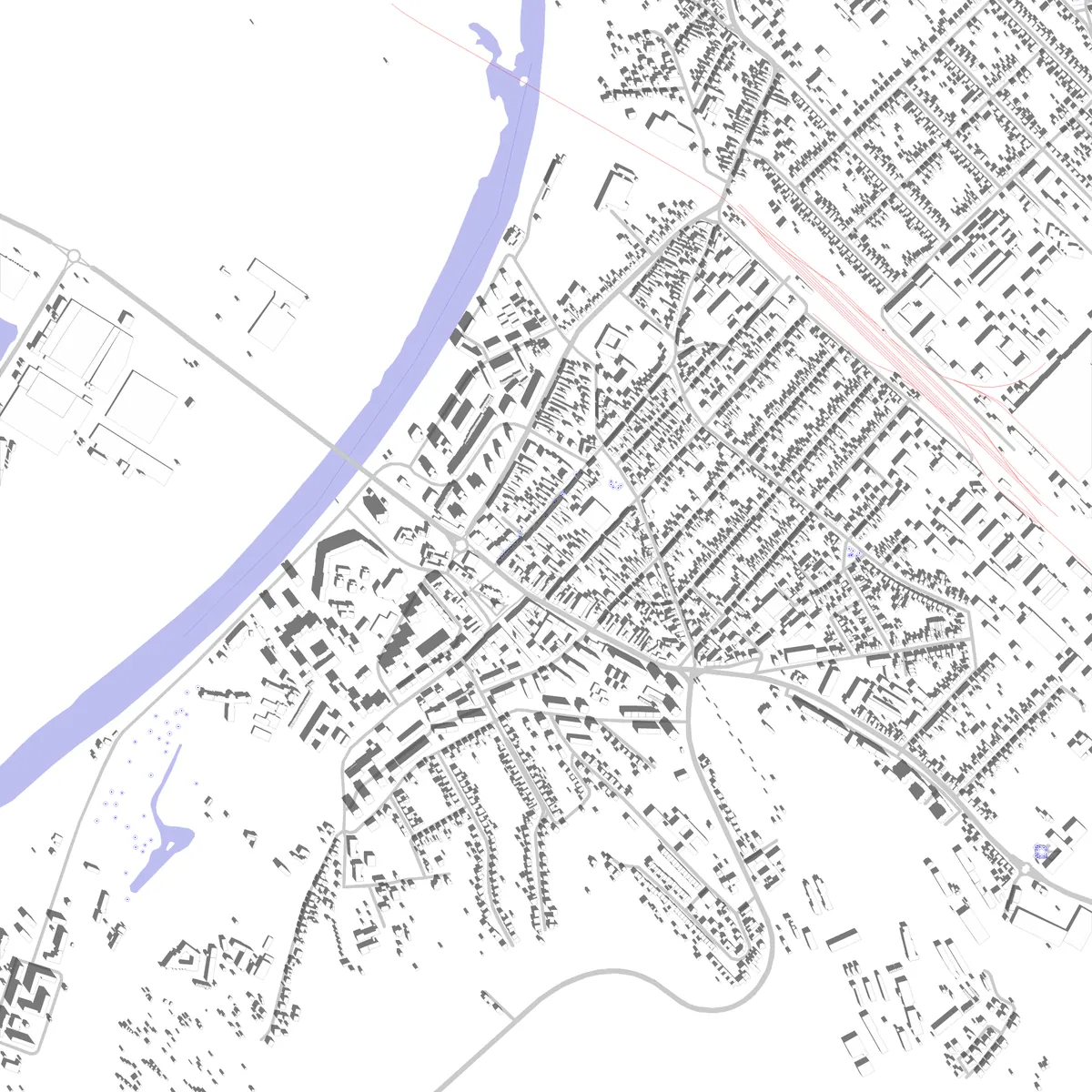 Hlohovec site plan (2.5 km)
