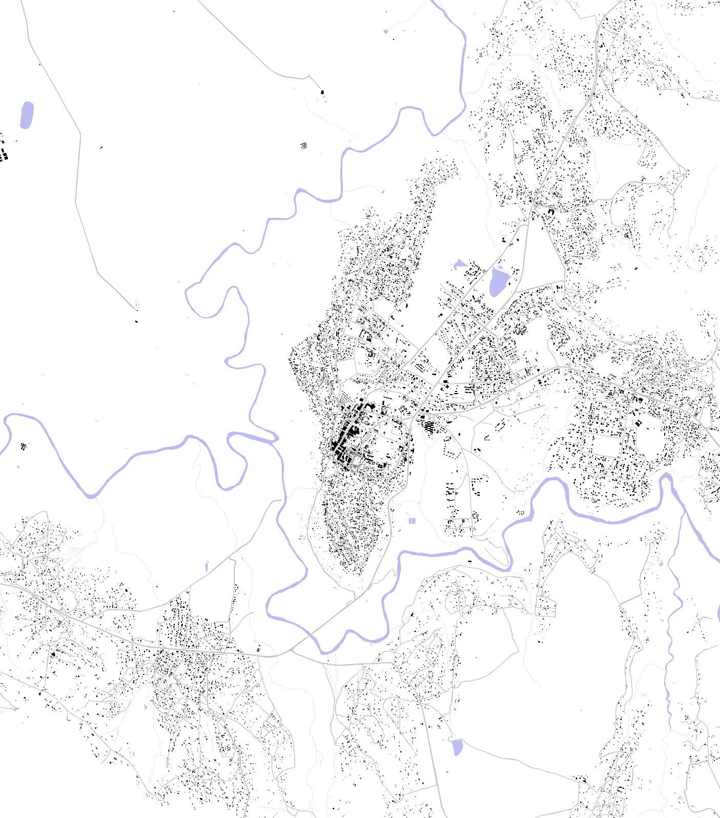 Hlotse figure ground plan