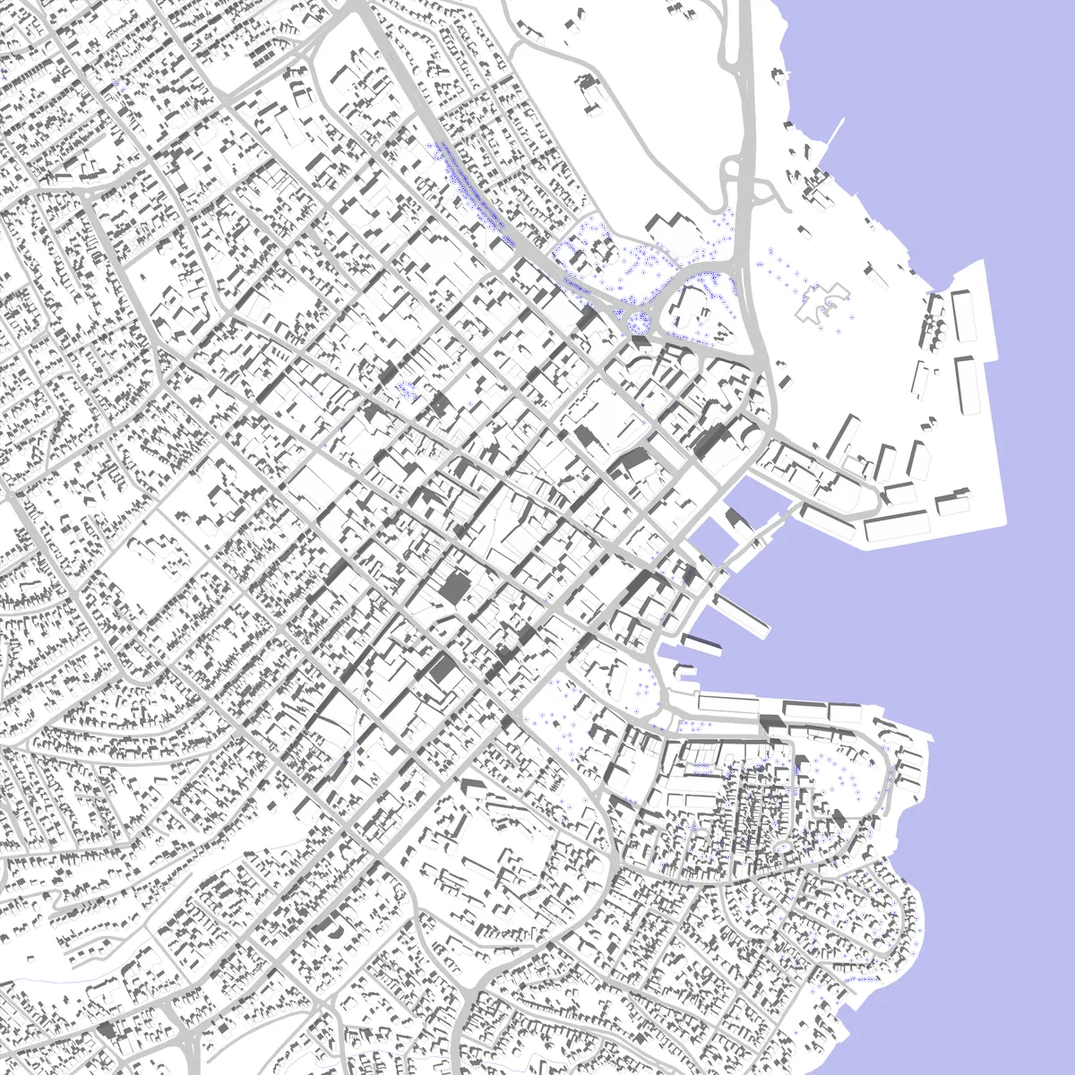 Hobart site plan (2.5 km)