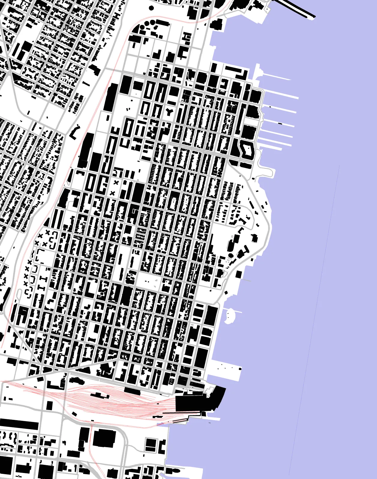 Hoboken figure ground plan