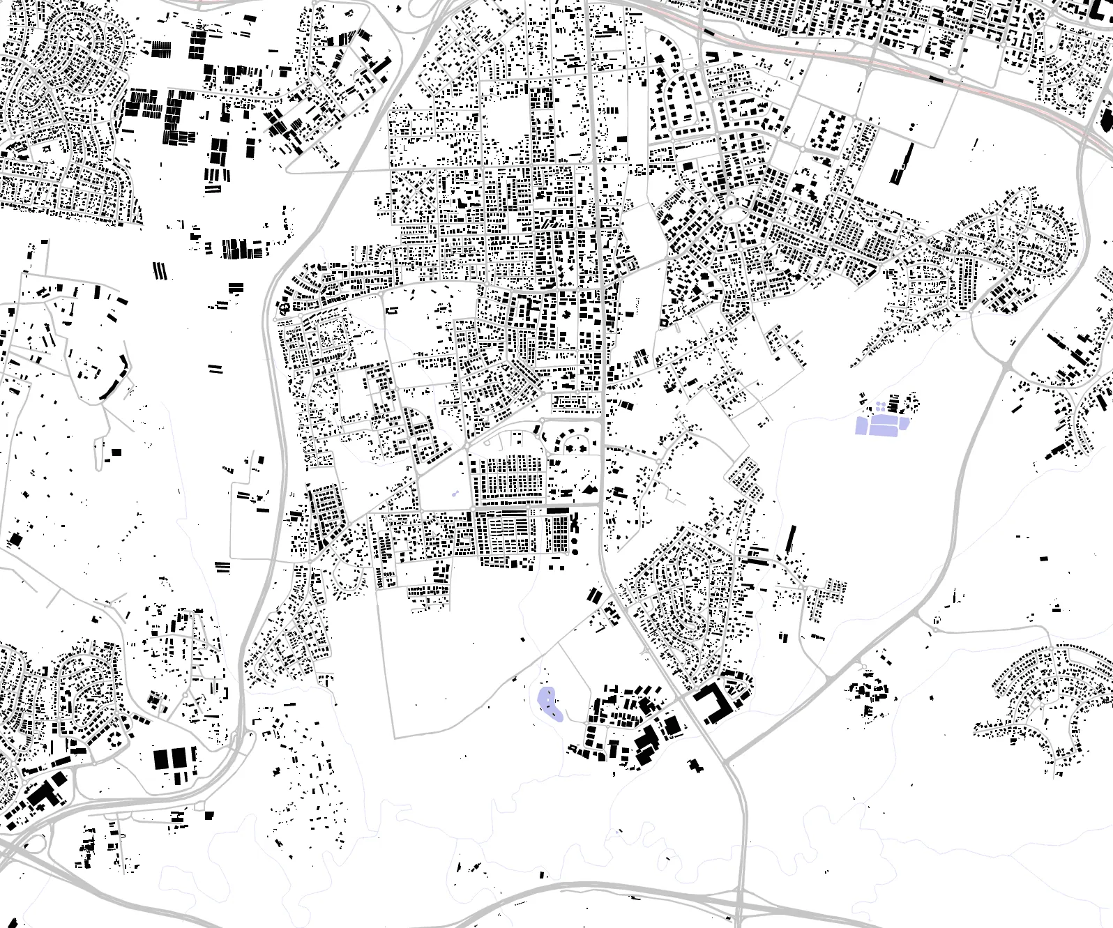Hod HaSharon figure ground plan