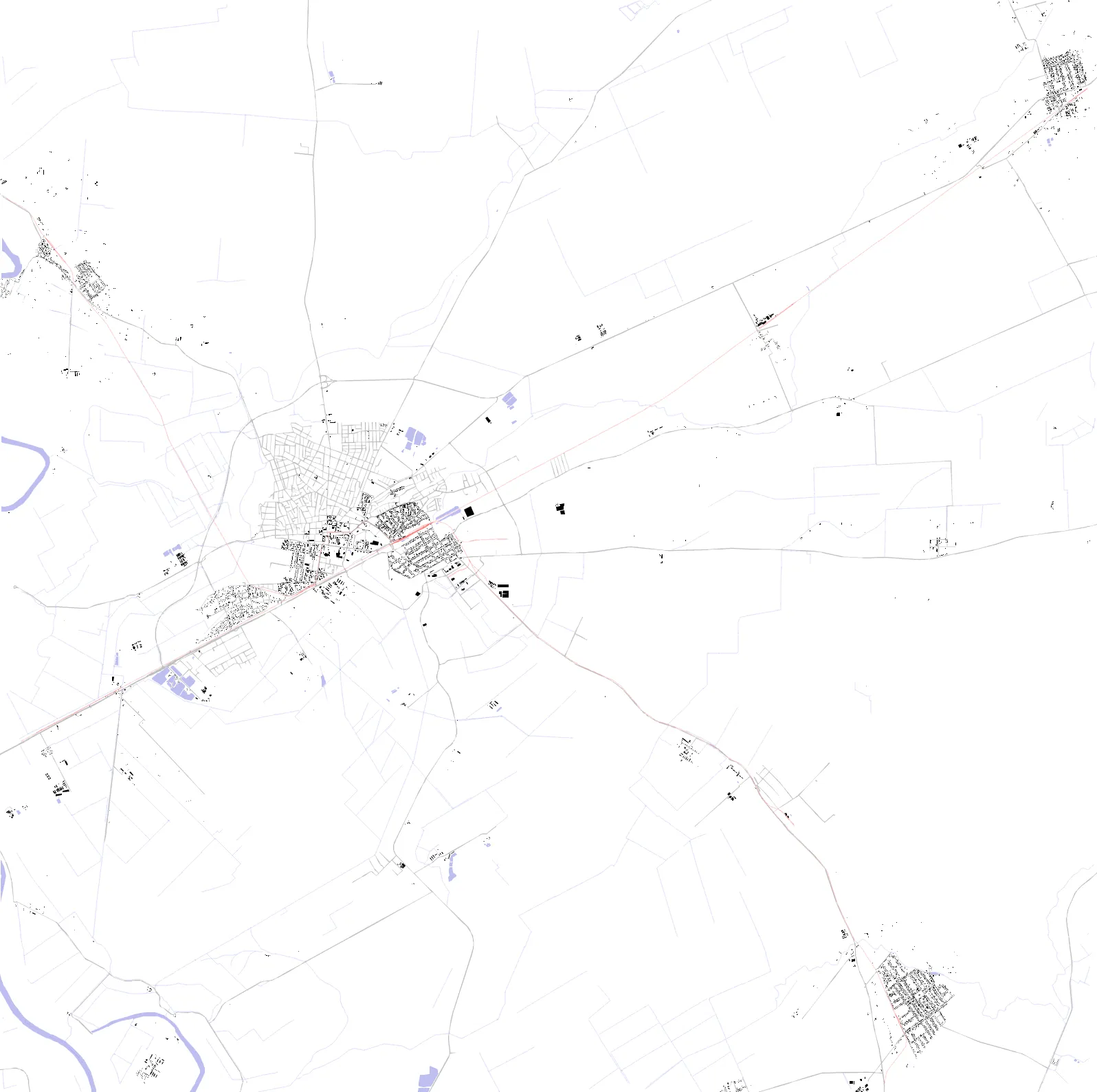 Hódmezővásárhely figure ground plan