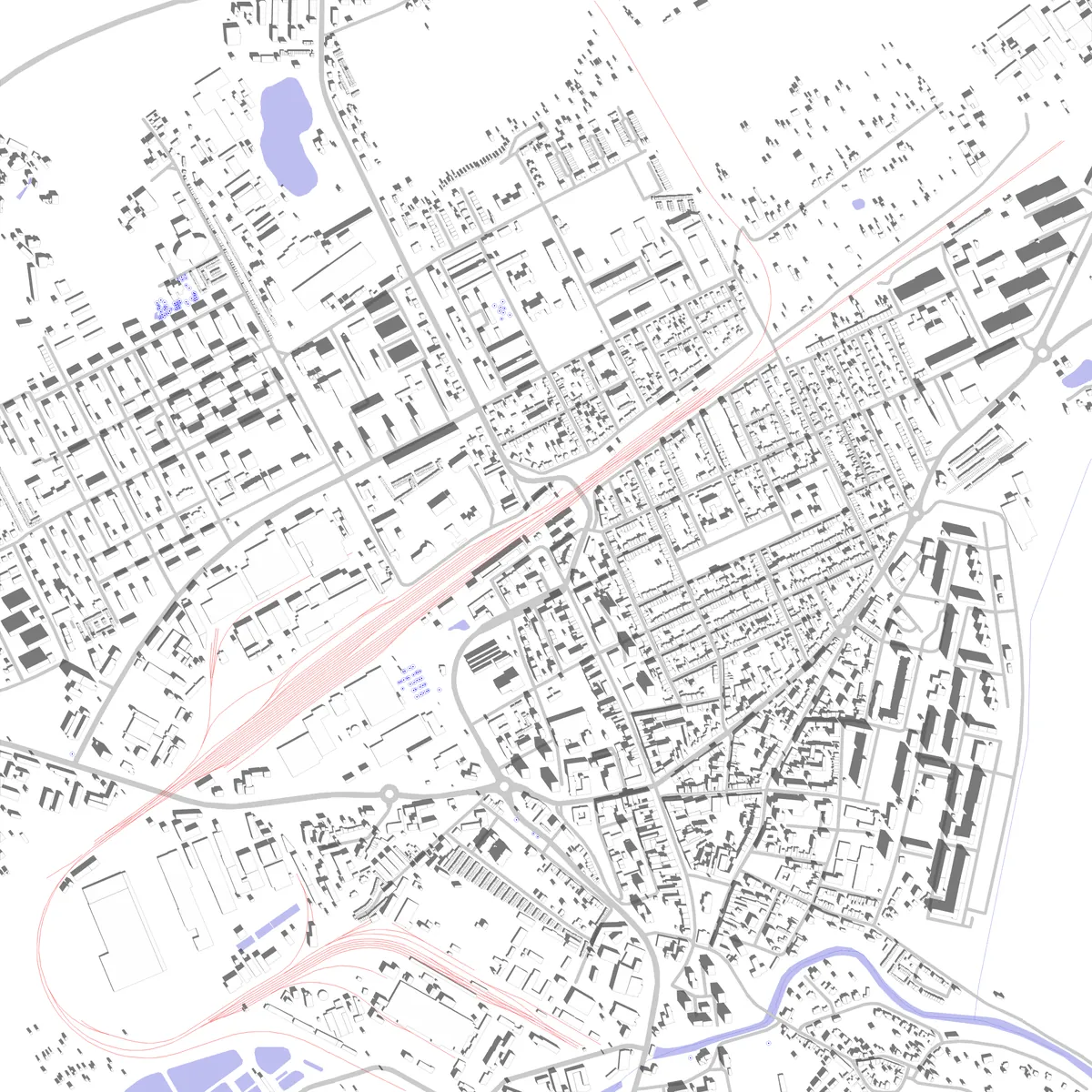 Hodonín Lageplan (2,5 km)