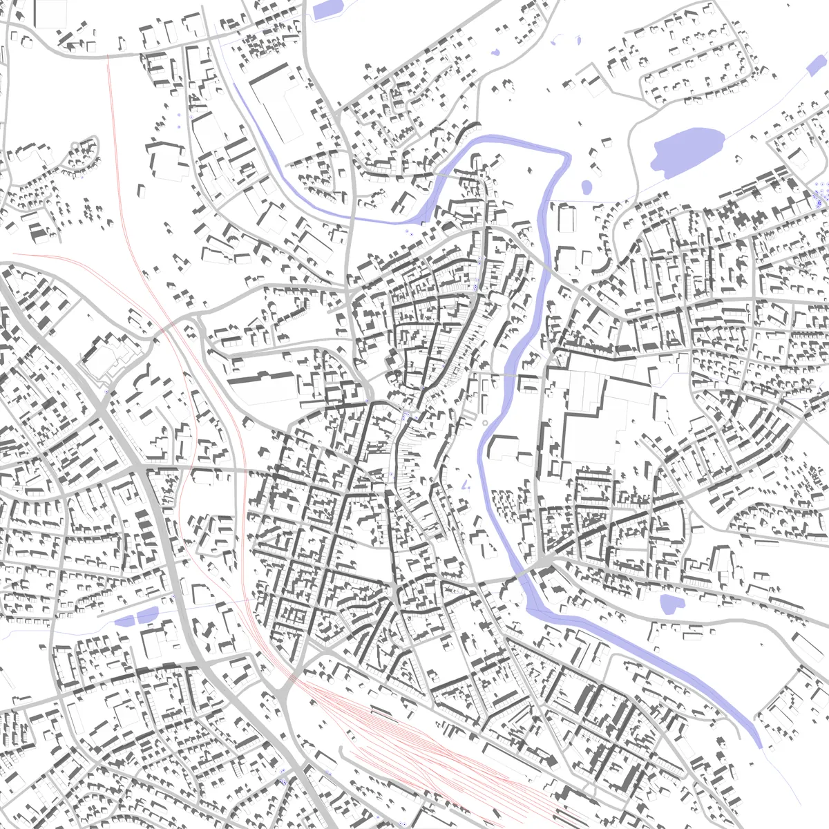 Hof Lageplan (2,5 km)